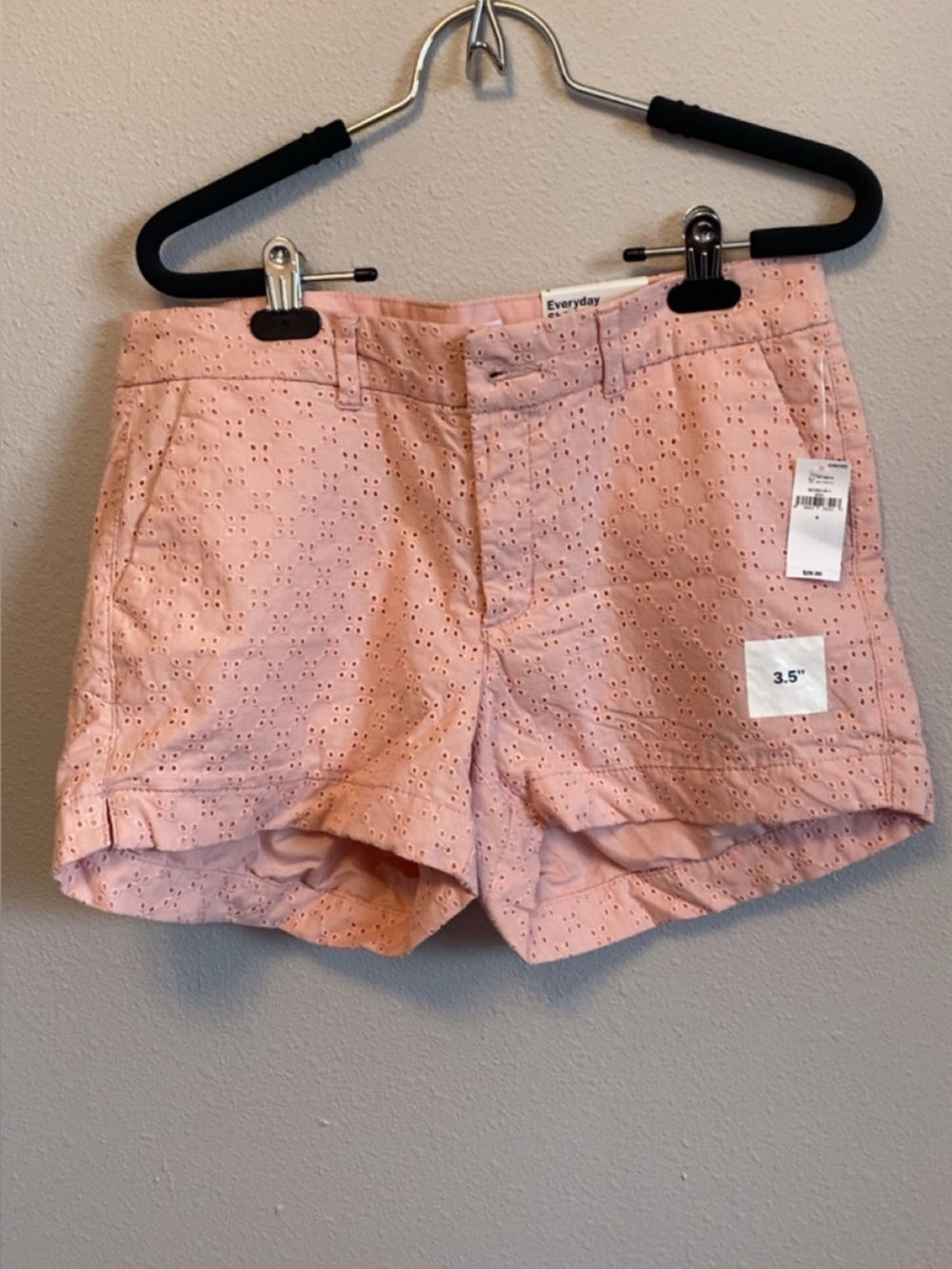 Old Navy Pink Eyelet High-Waist Women's Shorts